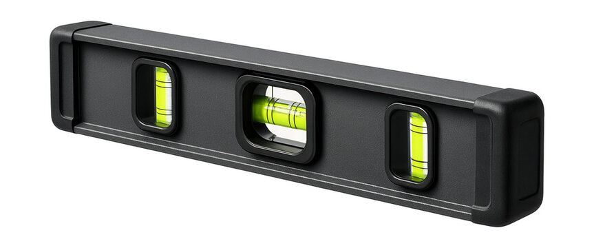 Heavy-duty box beam level with shock-resistant ends, ideal for construction sites.