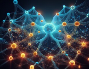 networking linking connect neuron network meshwork of nodes linking entities