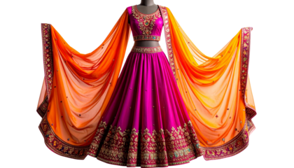 Elegant Bride’s Red Lehenga Showcase in Studio Lighting