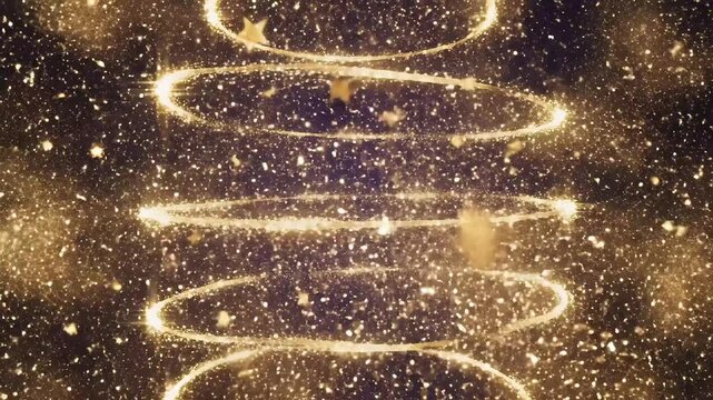 Golden shimmering explosion on a dark backdrop evokes celebration and wonder, perfect for adding a touch of magic and excitement to your project