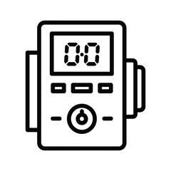 Phishing email icon with hook, warning sign, and link for cyber threat