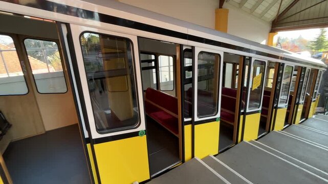 historic Dresden Funicular Railway operating between Loschwitz and Wei&szlig;er Hirsch, showing the hillside tracks, surrounding greenery, and iconic engineering of one of Dresden&rsquo;s unique transport systems