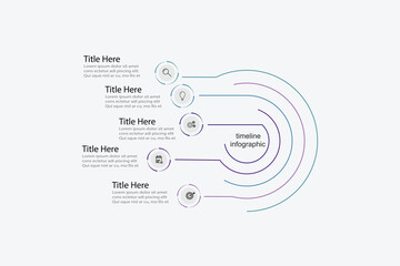 Vector infographic label design with circle infographics template design and 4-5-6 options or steps. Can be used for process diagram, presentations, workflow layout, banner, flow chart, info graph.