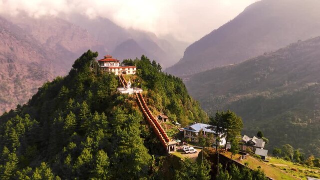 Cinematic Camera Footage of Nepal &ndash; Hiking to Lukla Through Villages, Nature, and Buddhist Culture