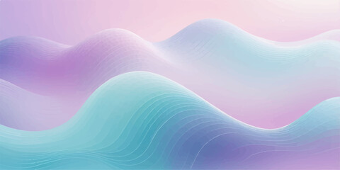 Abstract blue and colorful wave pattern background illustration with hearts, perfect for a modern art design vector backdrop