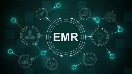 EMR Electronic Medical Record network system technology background. 