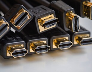 Collection of High-Quality HDMI Cables with Gold Connectors