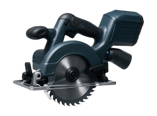 Cordless circular saw with dust collection, ideal for indoor projects.