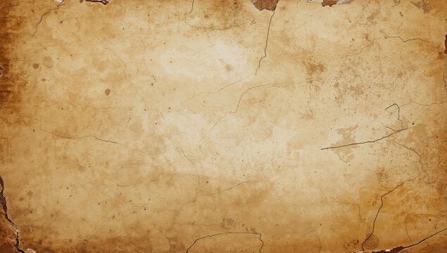 Displaying single aged parchment sheet lying flat on neutral backing, showing torn edges and cracks