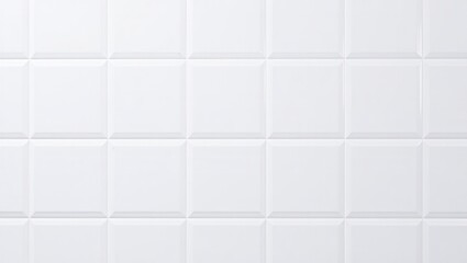 A seamless arrangement of white textured wall tiles, ideal for contemporary interior design. Perfect for kitchens, bathrooms, and stylish living areas.