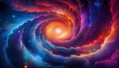 vibrant nebula swirling galaxies cosmic dust space cosmic dust artwork