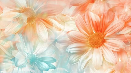 Obraz premium Captivating Nature-inspired Graphic Designs with Daisies 