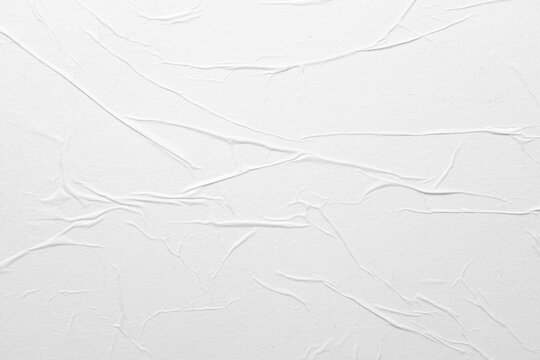 close-up texture of white paper with folds, abstract background