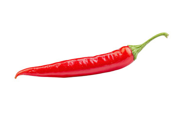 Red chili pepper, a vibrant and spicy vegetable, isolated on transparent background