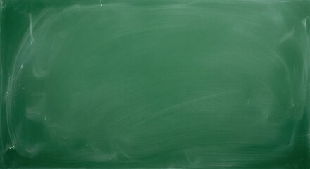 Green chalkboard surface with visible chalk dust marks and texture. Perfect for educational designs, menu boards, announcement backgrounds, or presentations needing a classroom feel.
