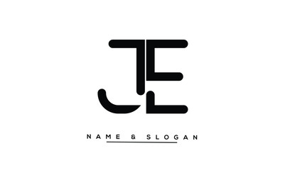 JE, EJ Abstract Letters Logo Monogram