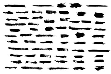 black decorative blobs