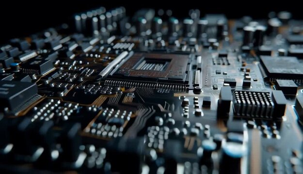Circuit Board, Motherboard, CPU Socket Computer Technology Background