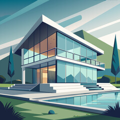 Fototapeta premium modern office building