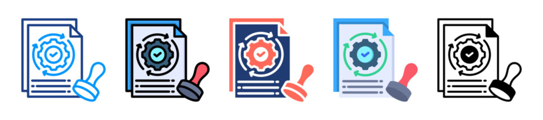 Auto Approval Icon Sheet Multiple Style Collection 