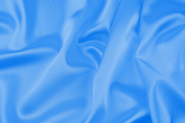 Blue satin, silk, texture background