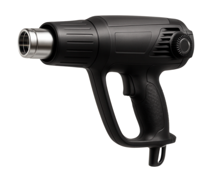 Ceramic heat gun with quick heat-up for efficient use on construction sites.