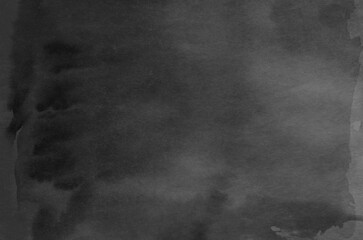 Black abstract watercolor background texture