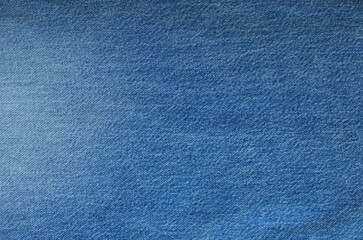 Close up of blue denim jeans fabric texture background