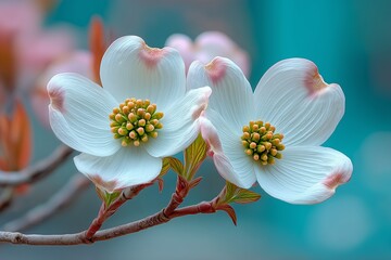 Dogwood created with Generative AI Technology, ai, generative