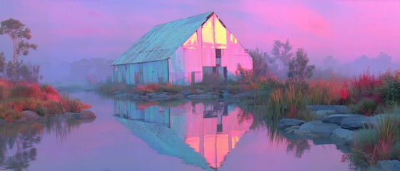 Cute puppy close-up portrait with big, innocent eyes and colorful balloons