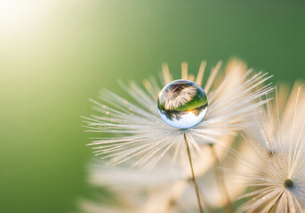 close up of a dandelion