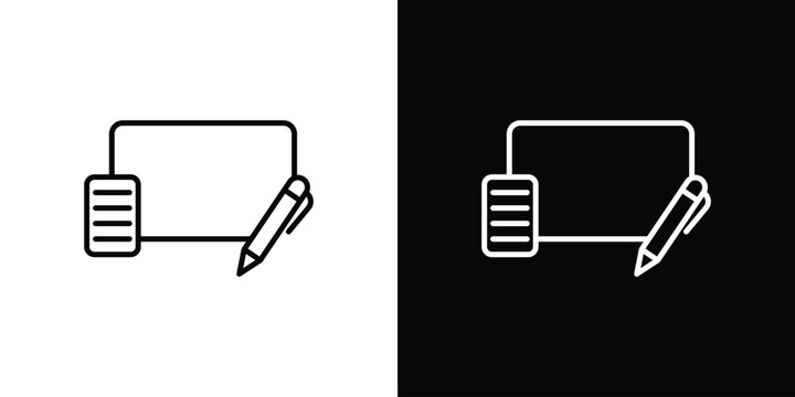 Blended learning icon. Black illustration isolated for graphic and web design.