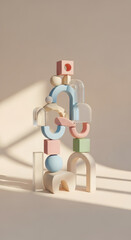 Obraz premium Soft Geometric Balance