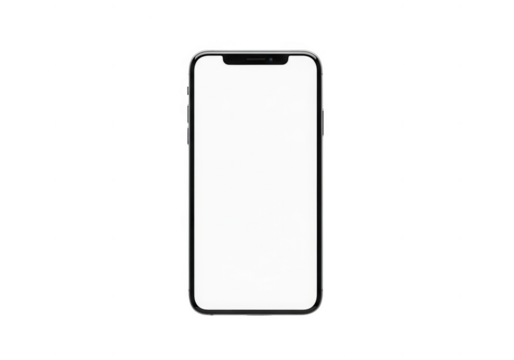 Smartphone isolated on transparent background - Powered by Adobe