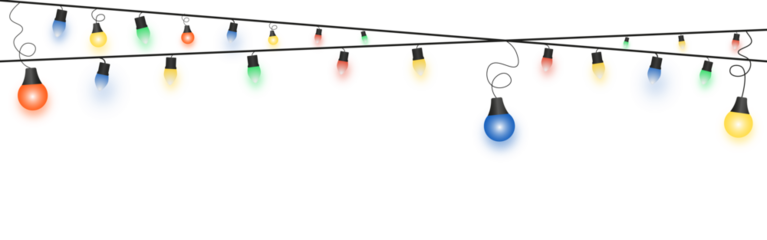 Event Garland Festive Lights String Decoration Party Occasion Festivity Strand