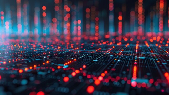 Futuristic arrow chart showcasing digital transformation in big data and business growth strategies