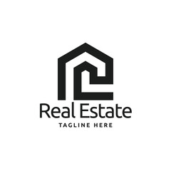 Creative real estate logo icon design