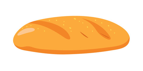Orange Artisan Bread Slice with Yellow Dots loaf bakery