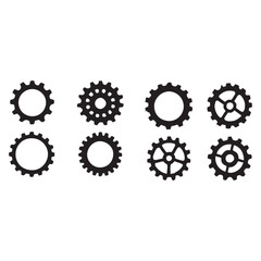 gear wheels icon vector
