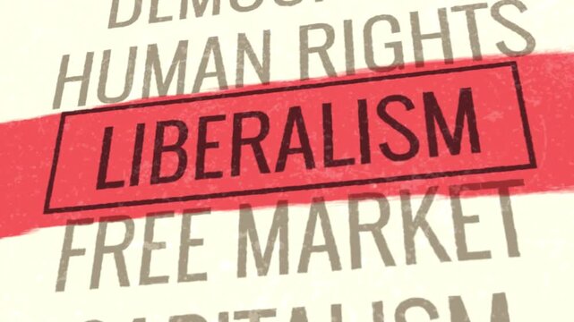 Liberalism 3D Scrolling Title Animation