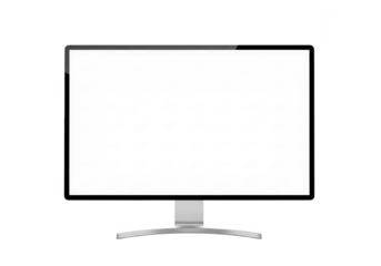 Modern computer monitor isolated on transparent background