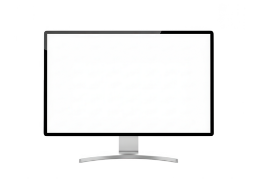 Modern computer monitor isolated on transparent background