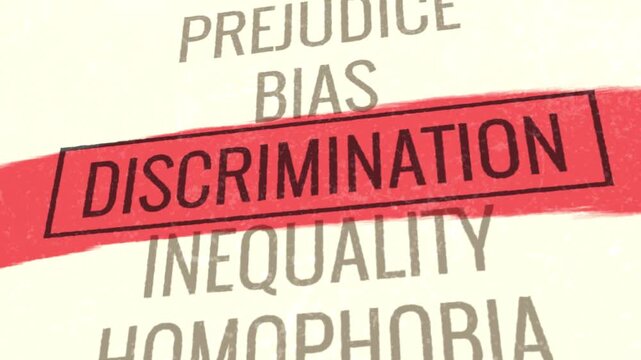 Discriminaton 3D Scrolling Title Animation