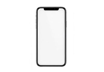 Modern smartphone isolated on transparent background