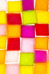 Assortment of colorful fruit jelly candy