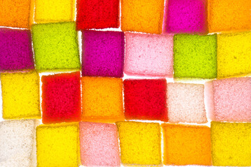 Assortment of colorful fruit jelly candy