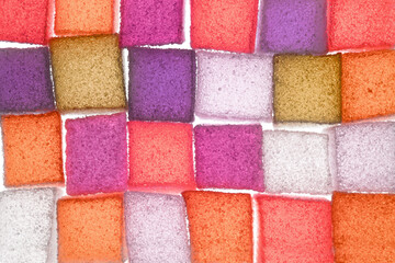 Assortment of colorful fruit jelly candy