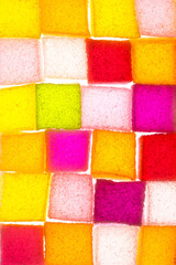 Assortment of colorful fruit jelly candy