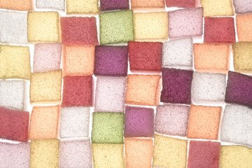 Assortment of colorful fruit jelly candy