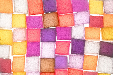 Assortment of colorful fruit jelly candy